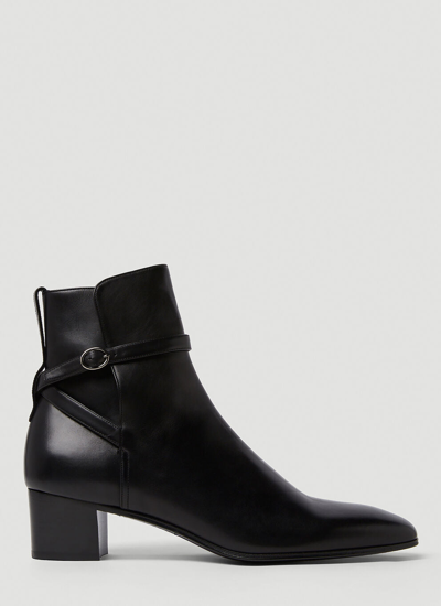 Shop Saint Laurent Men Offred Boots In Black