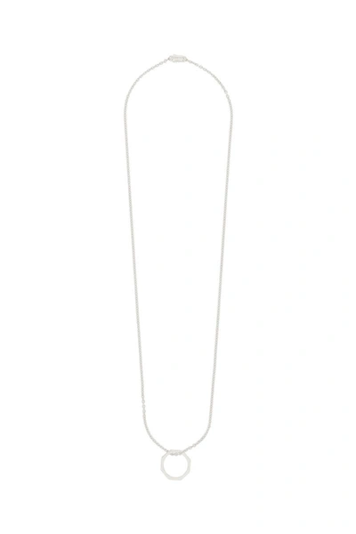 Shop Eéra Eera 'oh' Necklace With Sunglasses Holder In Silver