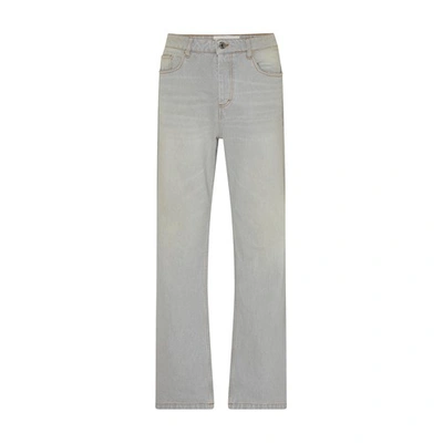 Shop Ami Alexandre Mattiussi Straight Fit Jeans In Vintage_grey