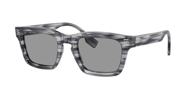 Burberry Womens Grey Be4403 Rectangular-frame Acetate Sunglasses In Grey