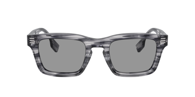 Burberry Womens Grey Be4403 Rectangular-frame Acetate Sunglasses In Grey