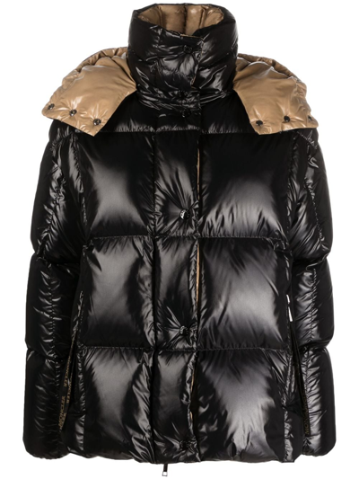 Moncler Karakorum Convertible Hooded Quilted Glossed-ripstop Down Jacket In Black