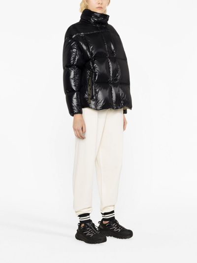 Moncler Karakorum Convertible Hooded Quilted Glossed-ripstop Down Jacket In Black