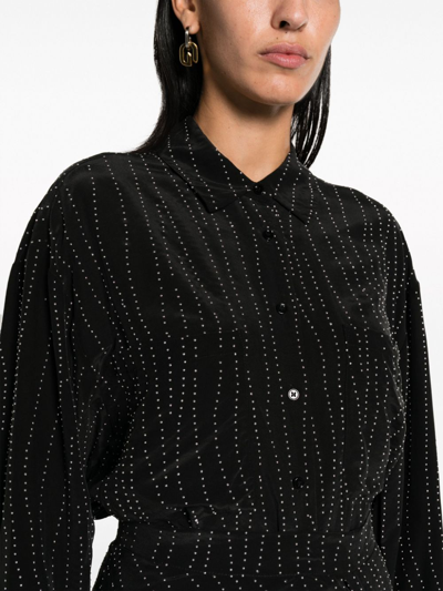 Shop Iro Zef Studded Shirt In Black