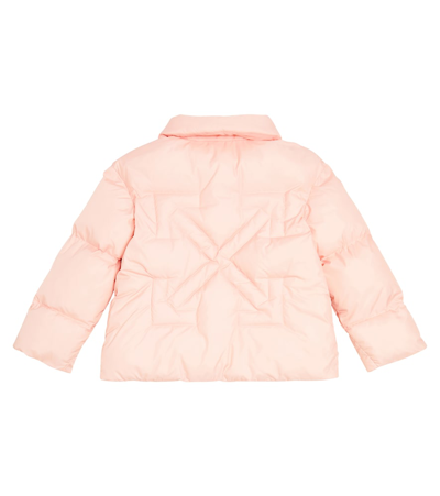 Shop Off-white Arrow Quilted Puffer Jacket In Pink