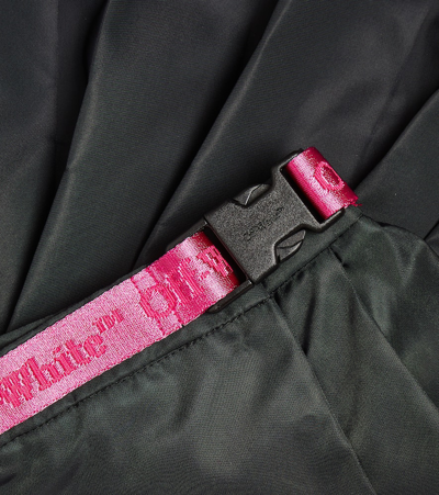 Off-white Bookish Logo Waistband Miniskirt In Black