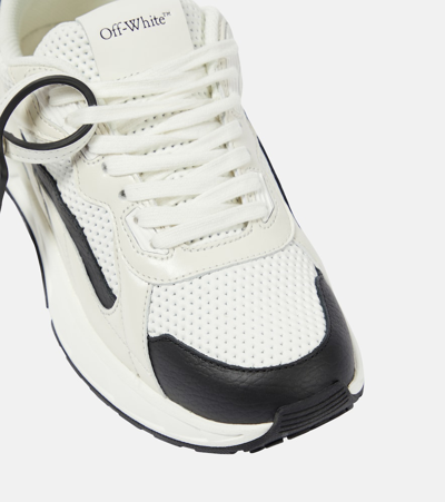 Shop Off-white Kick Off Leather Sneakers In Multicoloured