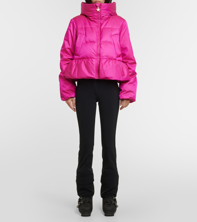 Shop Goldbergh Volante Down Ski Jacket In Pink