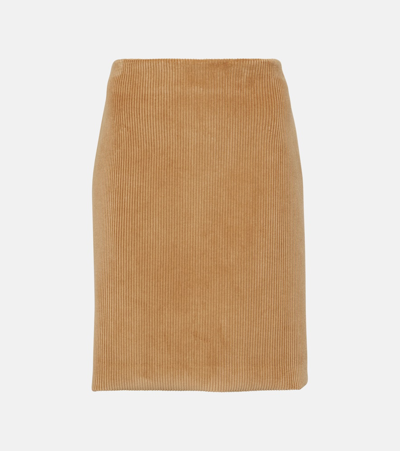 Miu Miu Corduroy Skirt In Brown