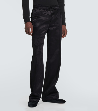 Shop Tom Ford Straight Track Pants In Black