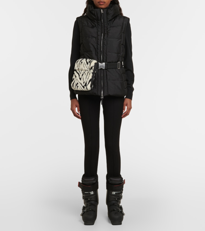 Jet Set Gardena Puffer Vest In Black