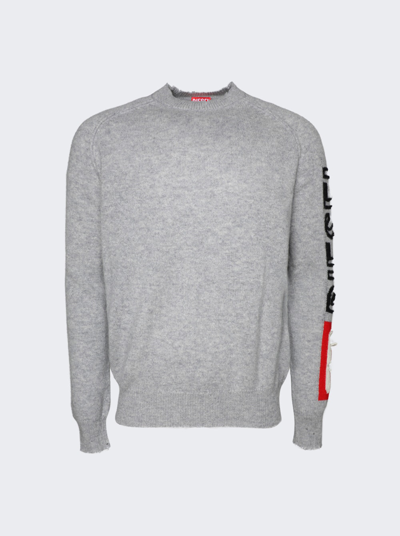 Shop Diesel K-saria Pullover Sweater In Dark Grey