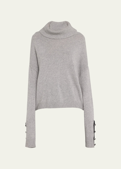 Shop Ramy Brook Brianna Turtleneck Sweater In Grey