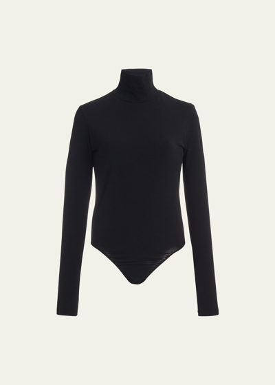 Shop Another Tomorrow Turtleneck Bodysuit In Black