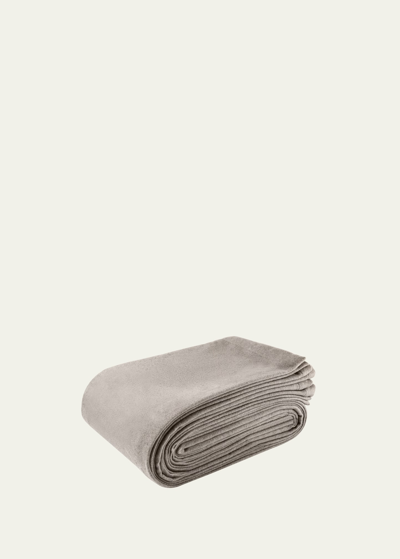 Shop Matouk Venus Cashmere King Blanket In Pearl Grey