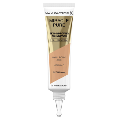 Shop Max Factor Miracle Pure Skin Improving Foundation 30ml (various Shades) - Warm Almond