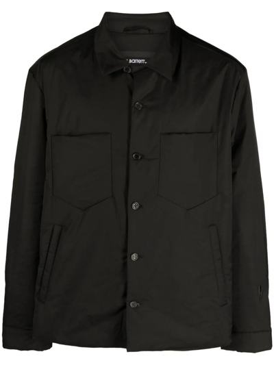 Shop Neil Barrett Boxy Front Pockets Nylon Shirt In Black