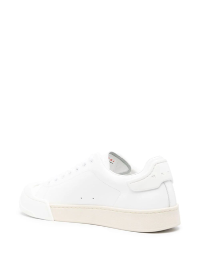 Shop Marni New Iconic Low Top Lace-up Sneaker In White