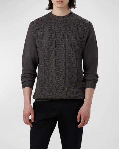 Shop Bugatchi Men's Wool Knit Sweater In Anthracite