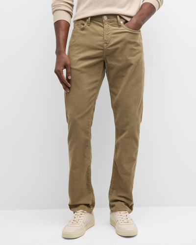 Shop Frame Men's L'homme Slim Corduroy Pants In Khaki Green