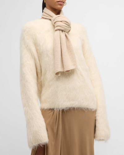 Shop Carolyn Rowan Scattered Crystal Cashmere Scarf In New Oatmeal