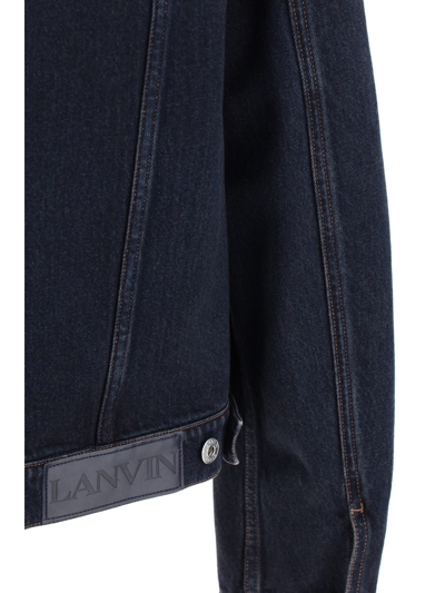 Lanvin Denim Jacket In Chestnut