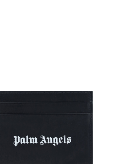 Shop Palm Angels Card Holder In Black Opti
