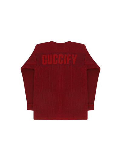 Shop Gucci Sweater For Boy In Bordeaux/red
