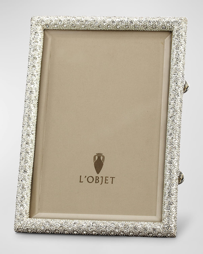 Shop L'objet Pave Platinum Picture Frame, 8" X 10"