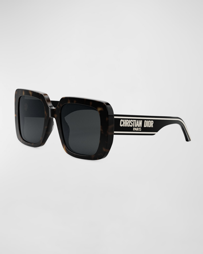 Shop Dior Wil S3u Sunglasses In Dark Havana Smoke