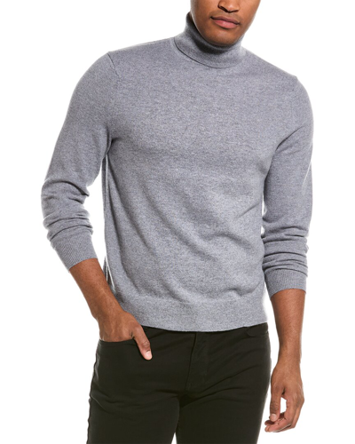 Shop Theory Hilles Cashmere Turtleneck Sweater In Grey
