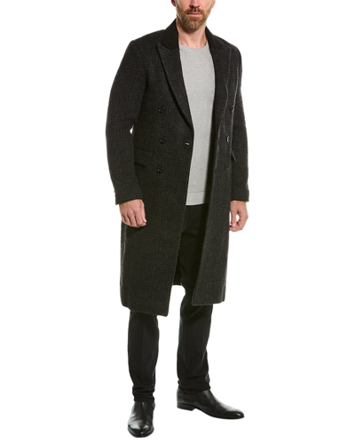 Shop Allsaints Tribeca Wool & Alpaca-blend Coat In Grey