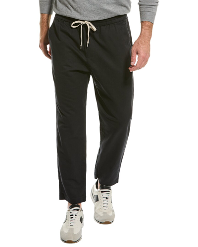 Shop Allsaints Algol Linen-blend Pant In Black