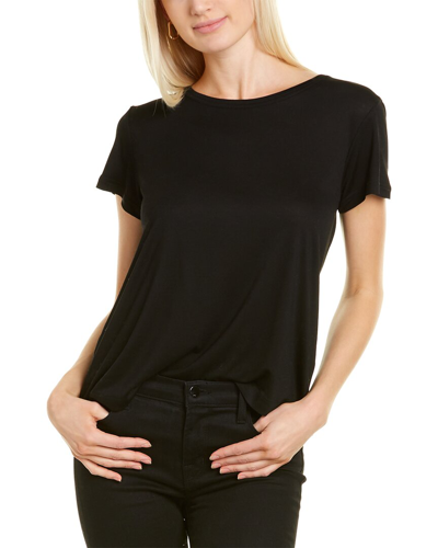 Shop Helmut Lang Drapey T-shirt In Black