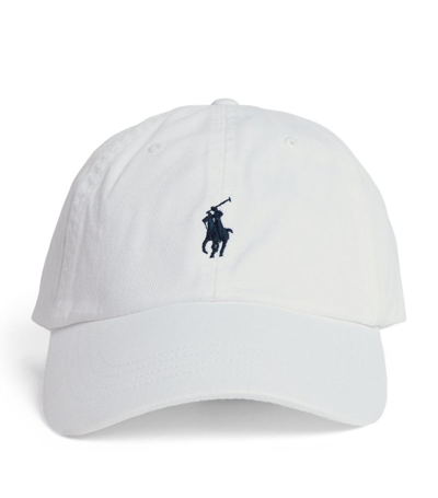 Shop Polo Ralph Lauren Polo Pony Baseball Cap In White