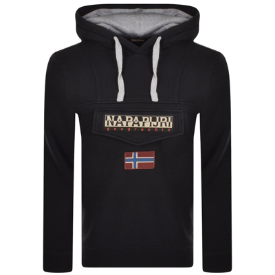 Shop Napapijri Bergee Hoodie Black