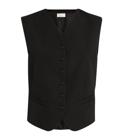 Shop The Row Wool Vegas Waistcoat In Black