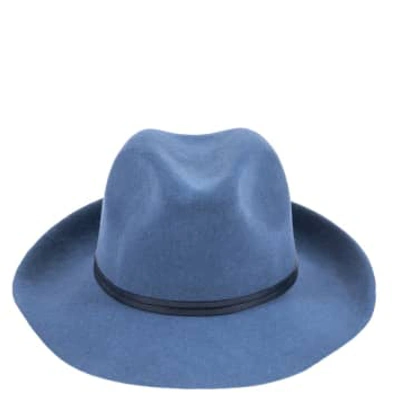 Shop Travaux En Cours Felt Fedora Hat In Blue