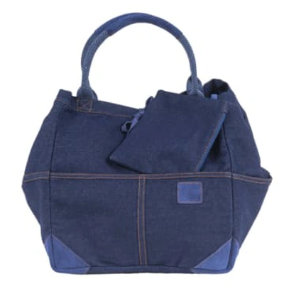 Shop Travaux En Cours Medium Cotton Tote Bag In Blue