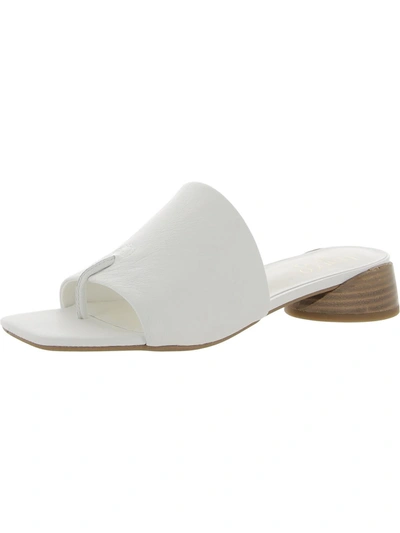 Shop Franco Sarto Loran Womens Leather Heels In White