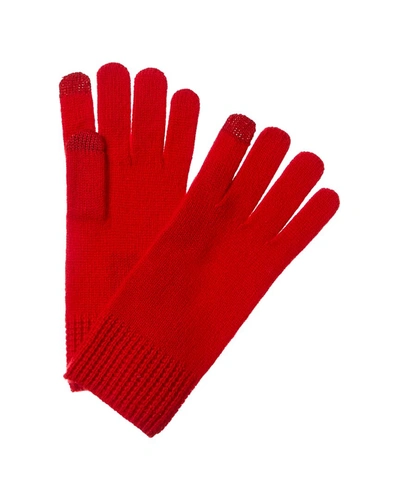 Shop Amicale Cashmere Gloves In Red