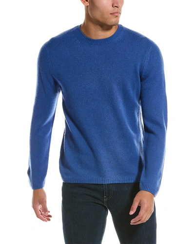 Shop Vince Cashmere Crewneck Sweater In Blue