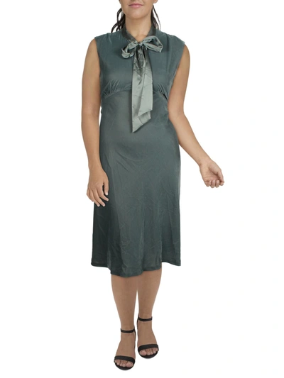 Shop Lauren Ralph Lauren Womens Velvet Calf Midi Dress In Multi