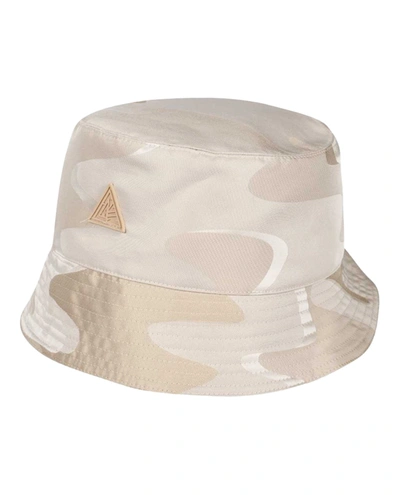Shop Lanvin Reversible Camo Print Bucket Hat In Beige
