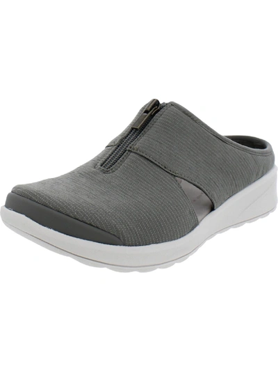 Shop Bzees Gabby Womens Round Toe Slip On Mules In Grey