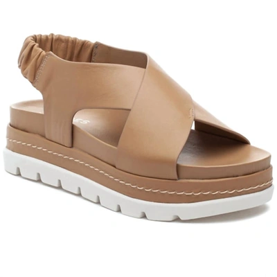 Shop J/slides Resa Sandal In Nude Leather In Multi