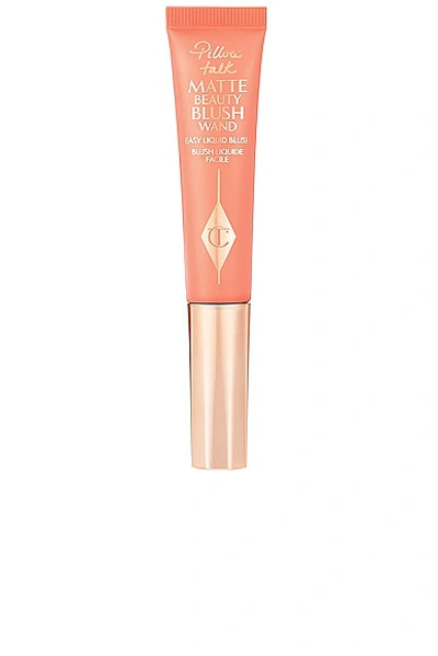 Shop Charlotte Tilbury Pillow Talk Matte Beauty Blush Wand In Peach Pop