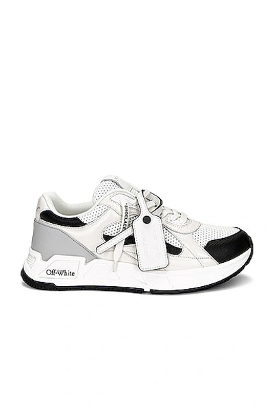 Off-white Kick Off Zip-tie-tag Sneakers In White & Black