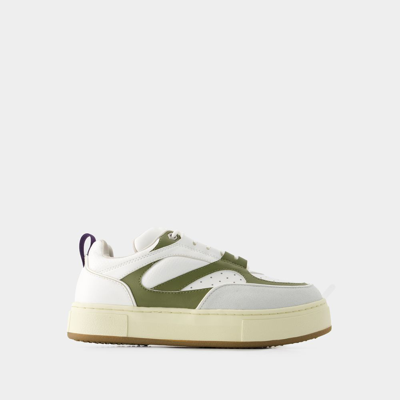Shop Eytys Sidney Vegan Olio Sneakers -  - Synthetic Leather - White