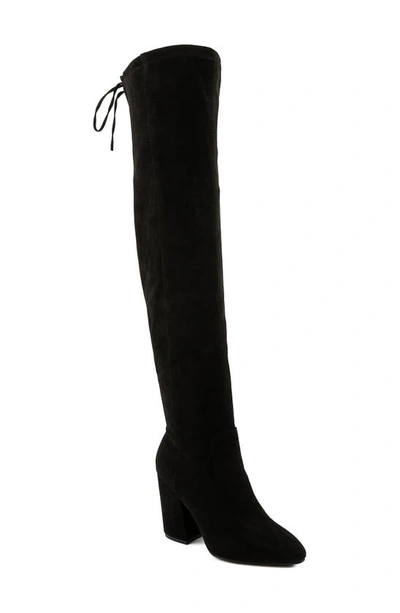 Shop Sugar Over The Knee Boot In Black-b